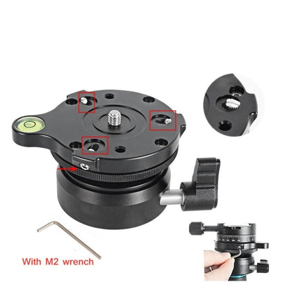 BEXIN DY-60N 3/8 นิ้วโดม Professional ขาตั้งกล้อง Leveling 360 องศา Panorama ฐานระดับฟองสบู่และอะแดปเตอร์สกรู 3/8 นิ้ว, DY-60N 3/8 inch