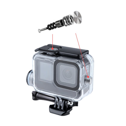 สำหรับ GoPro HERO10 Black / HERO9 Black การชาร์จเคสกันน้ำ 30 ม. พร้อมหัวเข็มขัดและสกรูพื้นฐาน, For GoPro HERO9 Black / Charging
