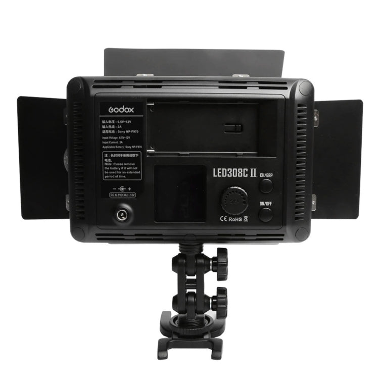 Godox LED308C II 308LEDs หรี่แสงได้การถ่ายภาพ 860LUX Professional Vlogging Video & Photo Studio Light สำหรับ Canon/Nikon กล้อง DSLR
