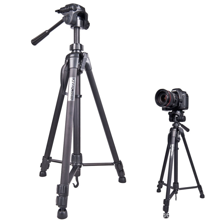 WeiFeng WT-3560 ขาพับ 3 ส่วนถ่ายทอดสดขาตั้งกล้องอลูมิเนียมอัลลอยด์, WT-3560