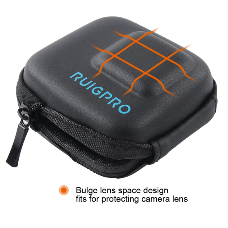 RUIGPRO ซูเปอร์มินิ EVA จัดเก็บเคสกล่องสำหรับ GoPro Hero11 สีดำ / HERO10 ดำ / HERO9 ดำ / HERO8 ดำ / 7/6/5, For GoPro HERO7 /6 /5