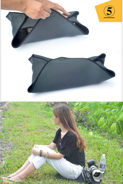 กระเป๋า Neoprene แบบกันกระแทก Magic Wrap ผ้าห่มสำหรับเลนส์กล้อง Canon / Nikon / Sony ขนาด: 25 x 25 ซม, 25 x 25cm