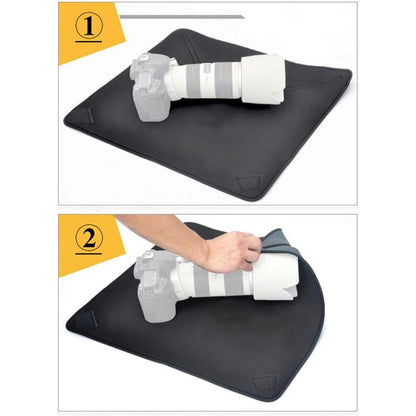 กระเป๋า Neoprene แบบกันกระแทก Magic Wrap ผ้าห่มสำหรับเลนส์กล้อง Canon / Nikon / Sony ขนาด: 55 x 55 ซม, 55 x 55cm