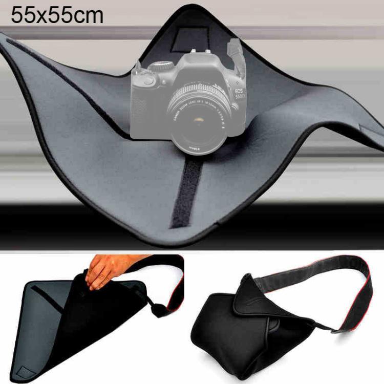 กระเป๋า Neoprene แบบกันกระแทก Magic Wrap ผ้าห่มสำหรับเลนส์กล้อง Canon / Nikon / Sony ขนาด: 55 x 55 ซม, 55 x 55cm