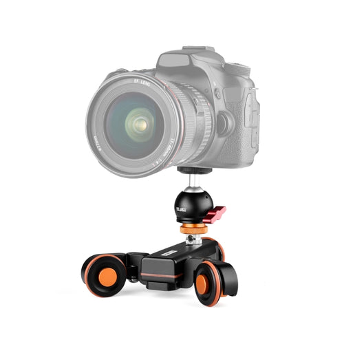 YELANGU L4X-BC กล้องล้อ Dolly II Electric Track Slider 3 ล้อรอก Rolling Dolly รถ Ballhead, โหลด: 3 กก., L4X-BC