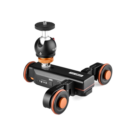YELANGU L4X-BC กล้องล้อ Dolly II Electric Track Slider 3 ล้อรอก Rolling Dolly รถ Ballhead, โหลด: 3 กก., L4X-BC