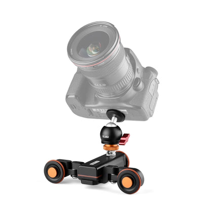 YELANGU L4X-BC กล้องล้อ Dolly II Electric Track Slider 3 ล้อรอก Rolling Dolly รถ Ballhead, โหลด: 3 กก., L4X-BC
