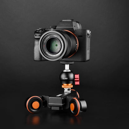 YELANGU L4X-BC กล้องล้อ Dolly II Electric Track Slider 3 ล้อรอก Rolling Dolly รถ Ballhead, โหลด: 3 กก., L4X-BC