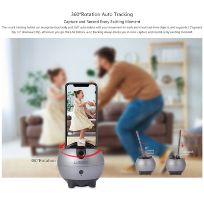 LAIZESKE LA8 ที่วางโทรศัพท์หุ่นยนต์อัจฉริยะ 360 องศาติดตามอัตโนมัติ, LA8