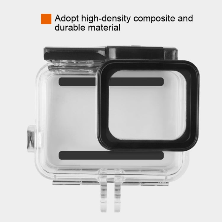 เคสป้องกันที่อยู่อาศัยกันน้ำ 45 ม. + หน้าจอสัมผัสฝาหลังสำหรับ GoPro NEW HERO / HERO6 / 5 พร้อมหัวเข็มขัดและสกรูพื้นฐานไม่จำเป็นต้องถอดเลนส์, Touch Screen (Transparent)