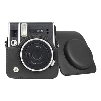 กระเป๋ากล้องหนัง Retro PU พร้อมสายรัดสำหรับ FUJIFILM instax mini 40, For FUJIFILM instax mini 40