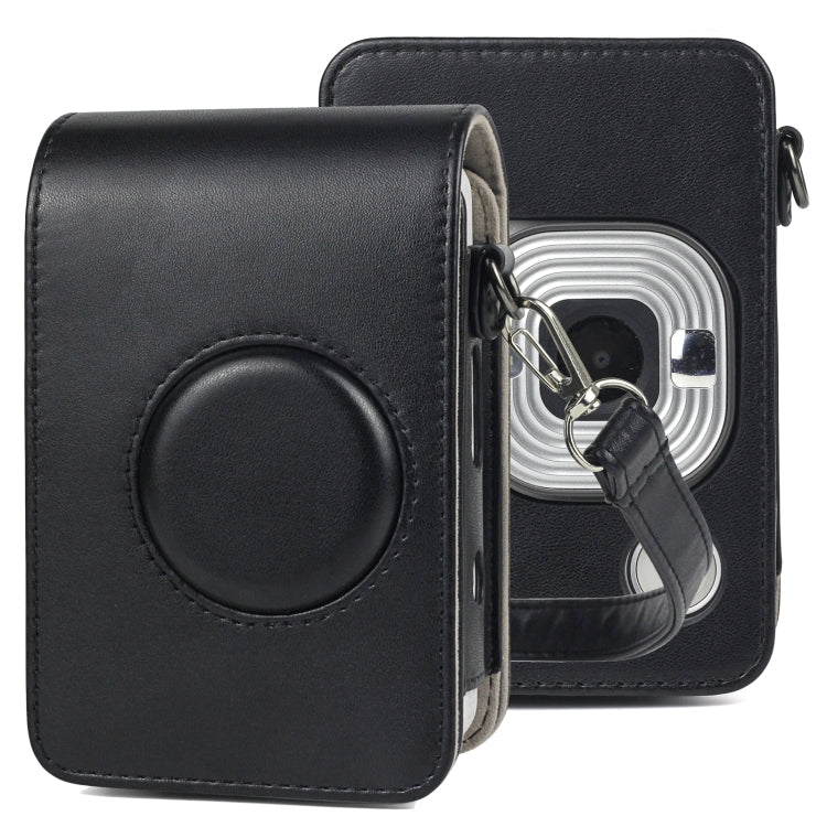 กระเป๋าหนัง PU ย้อนยุคกล้องตัวเต็มพร้อมสายรัดสำหรับ FUJIFILM instax mini Liplay, For FUJIFILM instax mini Liplay