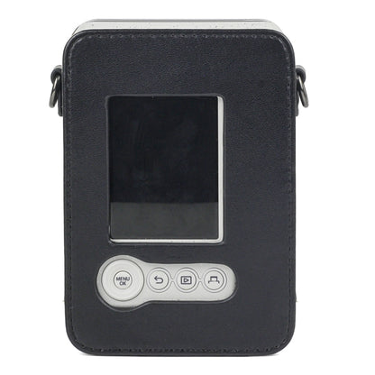 กระเป๋าหนัง PU ย้อนยุคกล้องตัวเต็มพร้อมสายรัดสำหรับ FUJIFILM instax mini Liplay, For FUJIFILM instax mini Liplay