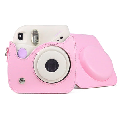 Retro Full Body PU Leather Case กระเป๋ากล้องพร้อมสายรัดสำหรับ FUJIFILM instax mini 7+, For FUJIFILM Instax Mini 7+