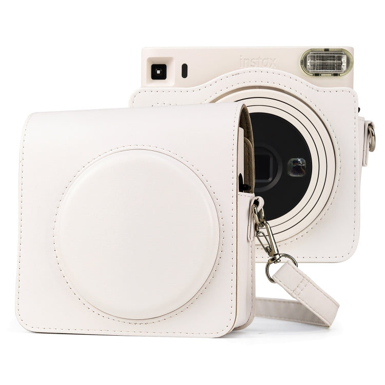 กระเป๋ากล้องหนัง PU แบบเต็มตัวพร้อมสายคล้องสำหรับ FUJIFILM instax Square SQ1