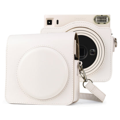 กระเป๋ากล้องหนัง PU แบบเต็มตัวพร้อมสายคล้องสำหรับ FUJIFILM instax Square SQ1