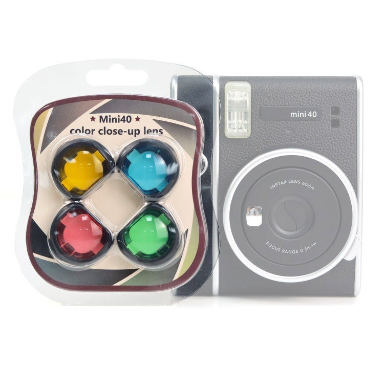 ฟิลเตอร์กล้องสี่สี 4 in 1 สำหรับ Fujifilm Instax mini 40