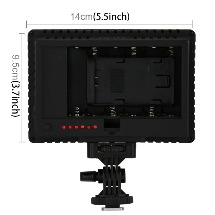 HD-160 แสงสีขาว LED Video Light กล้องการถ่ายภาพแสงเติมแสงสำหรับ Canon, Nikon, กล้อง DSLR พร้อมแผ่นกรอง 3 แผ่น, HD-160