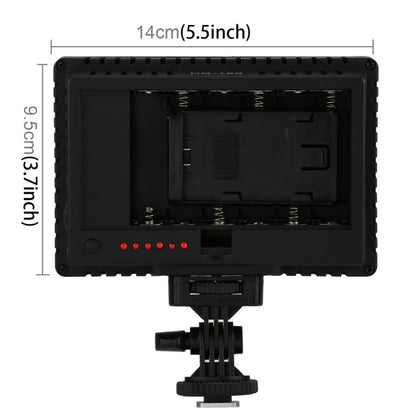 HD-160 แสงสีขาว LED Video Light กล้องการถ่ายภาพแสงเติมแสงสำหรับ Canon, Nikon, กล้อง DSLR พร้อมแผ่นกรอง 3 แผ่น, HD-160