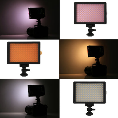 HD-160 แสงสีขาว LED Video Light กล้องการถ่ายภาพแสงเติมแสงสำหรับ Canon, Nikon, กล้อง DSLR พร้อมแผ่นกรอง 3 แผ่น, HD-160