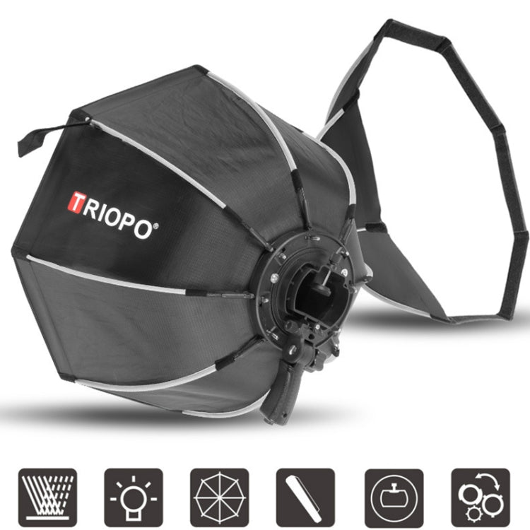 TRIOPO KS2-65 โหลดเร็ว 65 ซม. แฟลช Speedlite แปดเหลี่ยม Parabolic Softbox ดิฟฟิวเซอร์, KS2-65