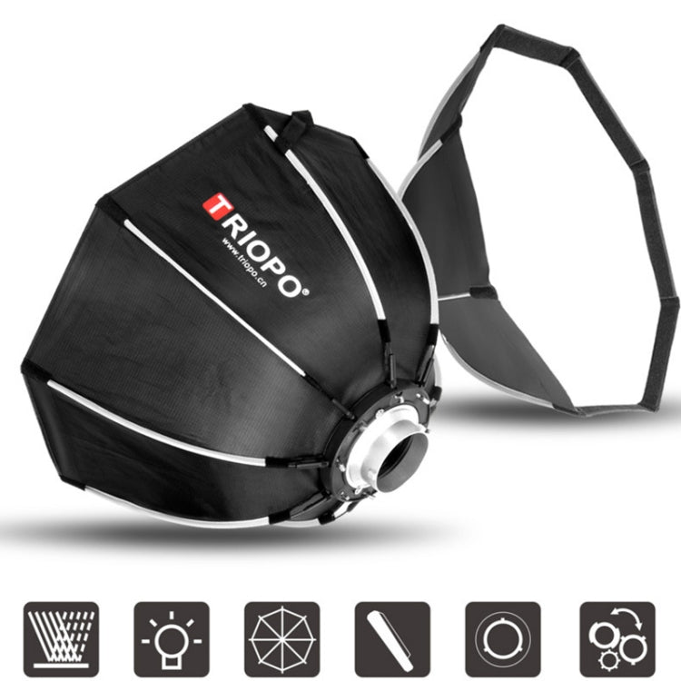 TRIOPO K2-55 55 ซม. Speedlite แฟลชแปดเหลี่ยม Parabolic Softbox Bowens Mount ดิฟฟิวเซอร์, K2-55