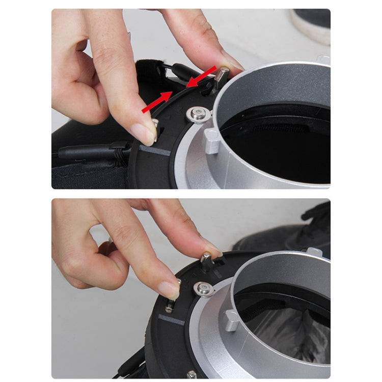 TRIOPO K2-55 55 ซม. Speedlite แฟลชแปดเหลี่ยม Parabolic Softbox Bowens Mount ดิฟฟิวเซอร์, K2-55