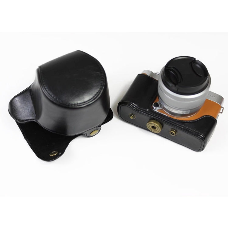 กระเป๋ากล้องหนัง PU ตัวเต็มพร้อมสายคล้องสำหรับ FUJIFILM X-A7 / X-A20 (เลนส์ 15-55 มม.), For FUJI X-A7
