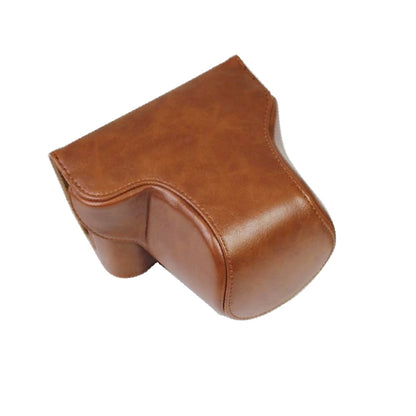 กระเป๋ากล้องหนัง PU ตัวเต็มพร้อมสายคล้องสำหรับ FUJIFILM X-A7 / X-A20 (เลนส์ 15-55 มม.), For FUJI X-A7