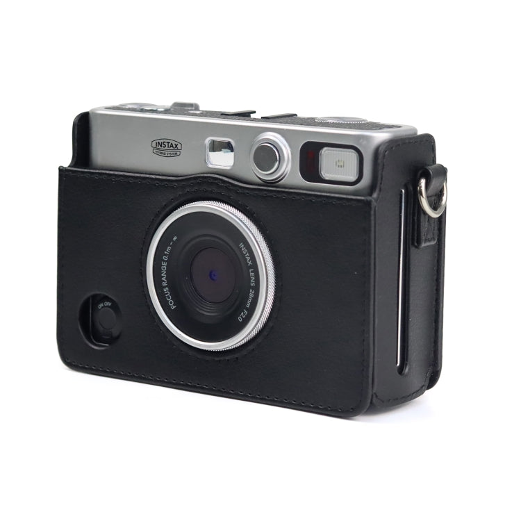 Retro Full Body กล้อง กระเป๋าหนัง PU พร้อมสายคล้องสำหรับ FUJIFILM instax mini Evo, For FUJIFILM instax mini Evo Retro