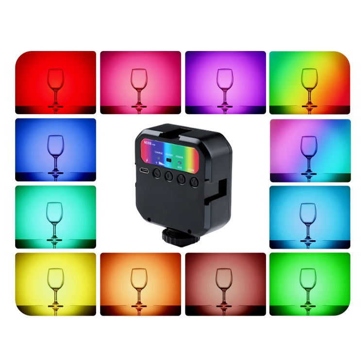 MJ88 กระเป๋า 3000-7000K + RGB สีเติมความงามกล้องมือถือการถ่ายภาพลำแสง LED Light ด้วยรีโมทคอนโทรล, MJ88