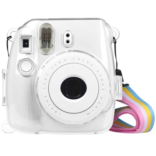 เคสคริสตัลเชลล์ป้องกันพร้อมสายรัดสำหรับ FUJIFILM instax mini 9 / mini 8+ / mini 8, For FUJIFILM instax mini 9