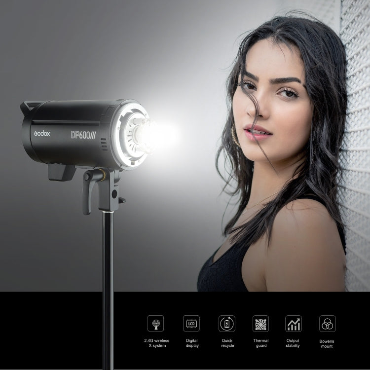 Godox DP600III สตูดิโอไฟแฟลช 600Ws Bowens Mount Studio Speedlight, DP600III