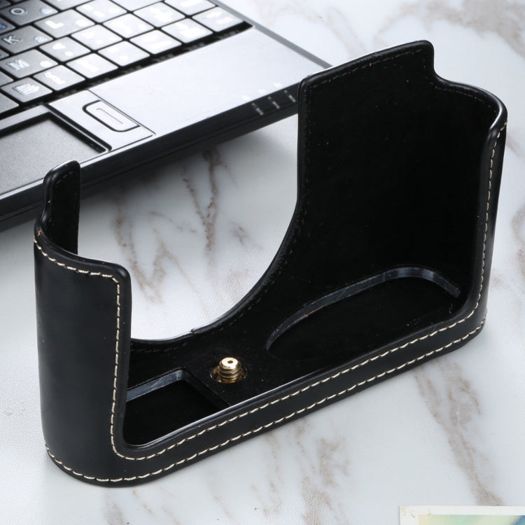 1/4 นิ้วด้ายกล้องหนัง PU ครึ่งเคสสำหรับ Leica Q2, For Leica Q2