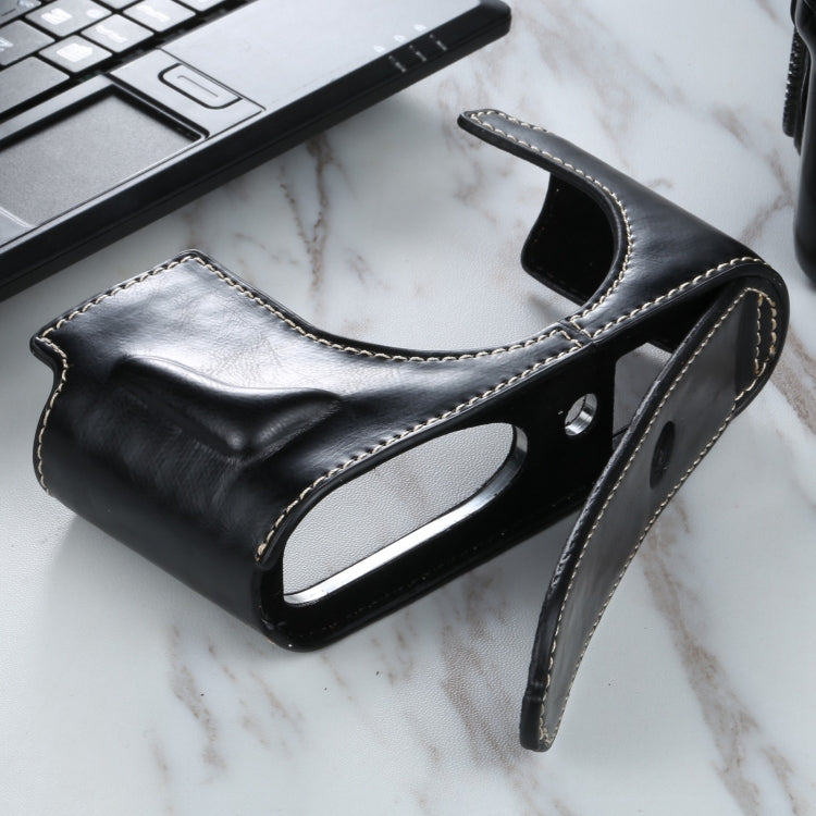 1/4 นิ้วด้ายกล้องหนัง PU ครึ่งเคสสำหรับ Leica Q2, For Leica Q2