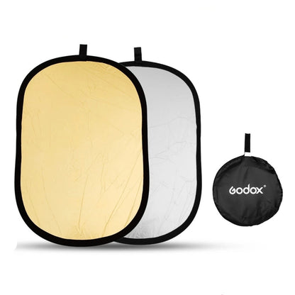 Godox FT01 2 in 1 แผ่นสะท้อนแสงทรงรีสีทอง / สีเงินขนาด: 150 x 200 ซม., 2 in 1 150 x 200cm
