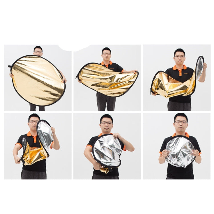 Godox FT01 2 in 1 แผ่นสะท้อนแสงทรงรีสีทอง / สีเงินขนาด: 150 x 200 ซม., 2 in 1 150 x 200cm