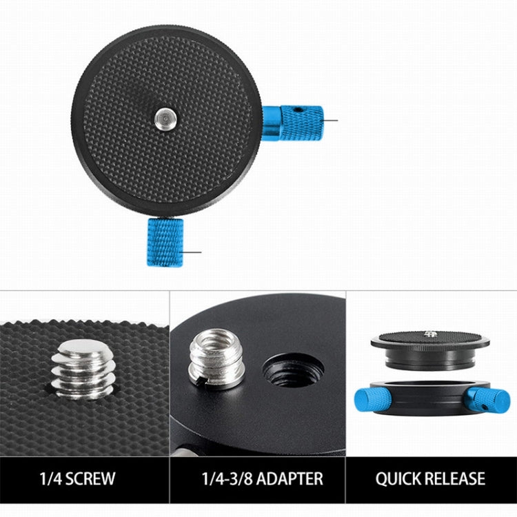 BEXIN QR-02 360 องศา Rotation Quick Release Head กล้อง ขาตั้ง แผ่นฐาน, QR-02 360