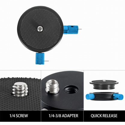 BEXIN QR-02 360 องศา Rotation Quick Release Head กล้อง ขาตั้ง แผ่นฐาน, QR-02 360