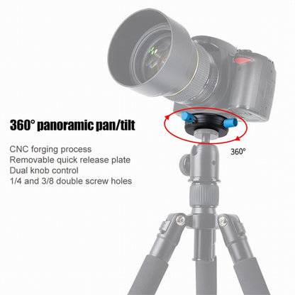 BEXIN QR-02 360 องศา Rotation Quick Release Head กล้อง ขาตั้ง แผ่นฐาน, QR-02 360