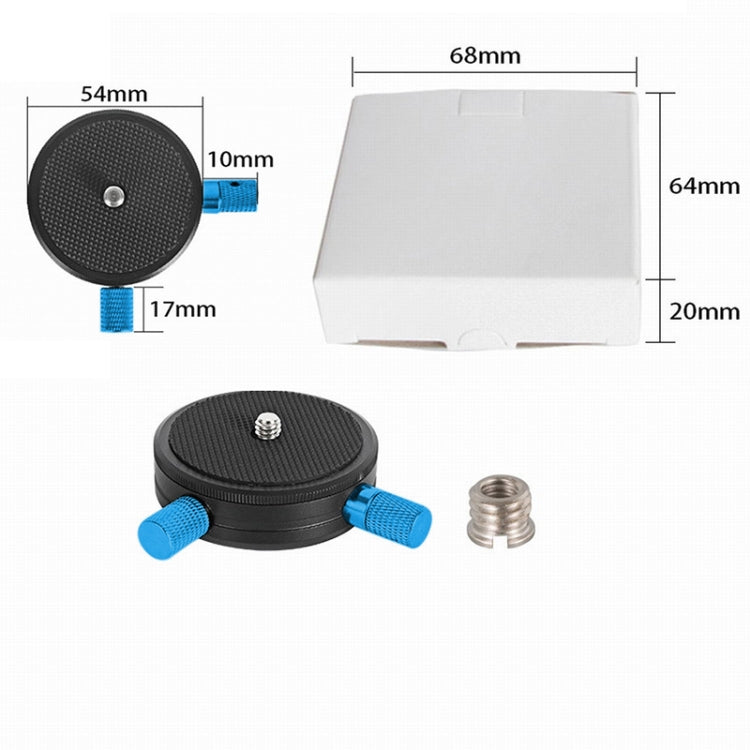 BEXIN QR-02 360 องศา Rotation Quick Release Head กล้อง ขาตั้ง แผ่นฐาน, QR-02 360