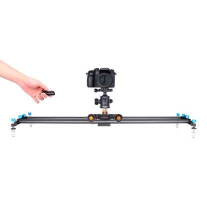 YELANGU L4X กล้องล้อ Dolly II ตัวเลื่อนรางไฟฟ้า 3 ล้อวิดีโอรอกรถดอลลี่กลิ้งพร้อมรีโมทคอนโทรลสำหรับกล้อง DSLR / Home DV, GoPro, สมาร์ทโฟน, โหลด: 3 กก., L4X Dolly Car Black
