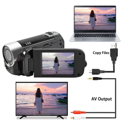 ซูมดิจิตอล 16 เท่า HD 16 ล้านพิกเซล กล้อง DV สำหรับการเดินทางในบ้าน ปลั๊ก EU, EU Plug