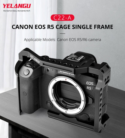 YELANGU C22-A YLG0334B-A กล้องวิดีโอโคลงกรงสำหรับ Canon EOS R5/R6/R, YLG0334B-A