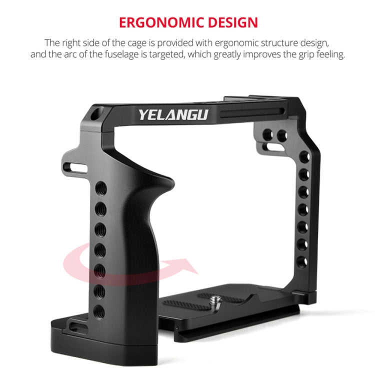 YELANGU C22-A YLG0334B-A กล้องวิดีโอโคลงกรงสำหรับ Canon EOS R5/R6/R, YLG0334B-A