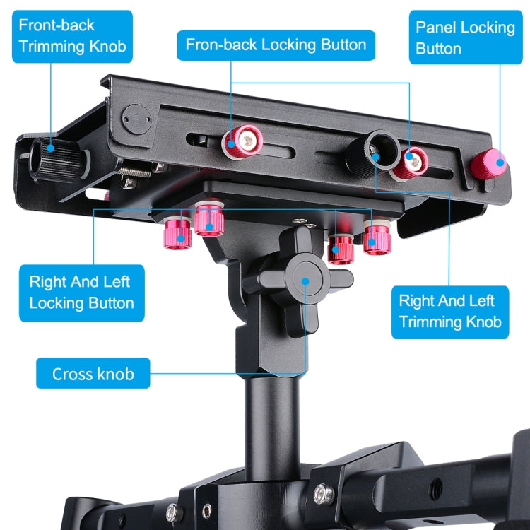 YELANGU S300 4 in 1 แท่นขุดเจาะมัลติฟังก์ชั่น + แท่นขุดเจาะมือถือคู่ + Monopod + โคลงสำหรับกล้อง / กล้อง SLR ช่วงความสูง: 63 ซม. - 170 ซม., YELANGU S300