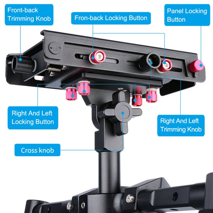 YELANGU S300 4 in 1 แท่นขุดเจาะมัลติฟังก์ชั่น + แท่นขุดเจาะมือถือคู่ + Monopod + โคลงสำหรับกล้อง / กล้อง SLR ช่วงความสูง: 63 ซม. - 170 ซม., YELANGU S300