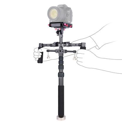 YELANGU S300 4 in 1 แท่นขุดเจาะมัลติฟังก์ชั่น + แท่นขุดเจาะมือถือคู่ + Monopod + โคลงสำหรับกล้อง / กล้อง SLR ช่วงความสูง: 63 ซม. - 170 ซม., YELANGU S300