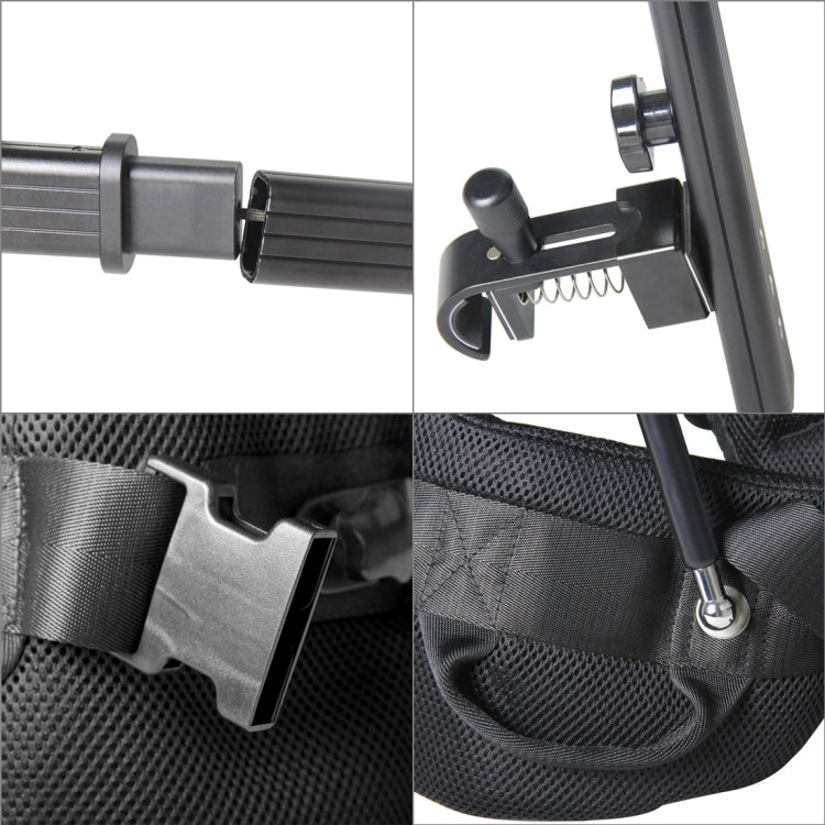 YELANGU YLG0107G2 เสื้อกั๊กกันโคลงระบบสนับสนุนกล้องสำหรับกล้อง DSLR และ DV, โหลด: 3-18 กก., Load: 3-18kg