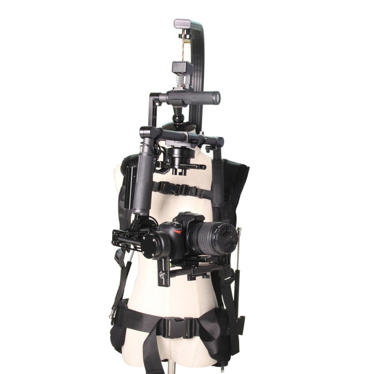 YELANGU YLG0107G2 เสื้อกั๊กกันโคลงระบบสนับสนุนกล้องสำหรับกล้อง DSLR และ DV, โหลด: 3-18 กก., Load: 3-18kg
